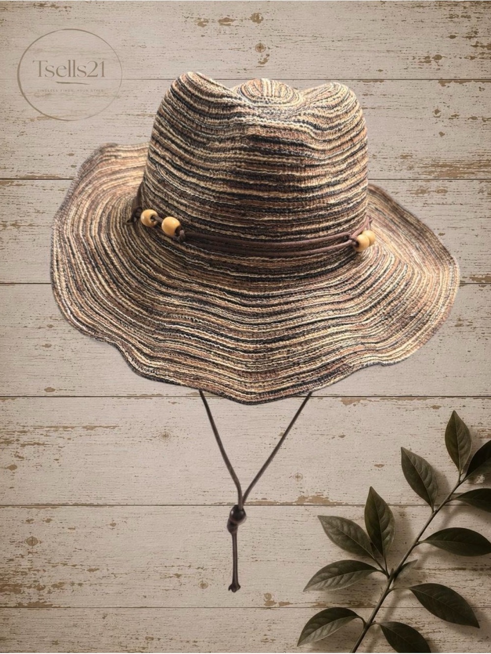 Lvaiz Western Brown Multi Braid Paper Straw Sun Hat
